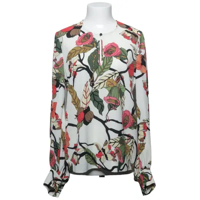 Blus (Vit, Flerfärgad) från Baum Und Pferdgarten Elastan, Återvunnen polyester