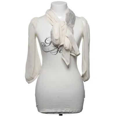 Dress (White) from Guess Jeans Polyester, Viscose