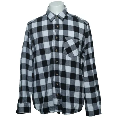 Chemise en flanelle (Noir, Blanc) de Identic Man Coton