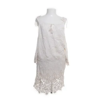 Jurk (Wit) van Made in italy Elastaan, Zijde, Viscose