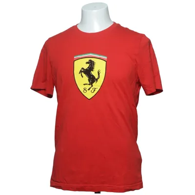 T-shirt (Rood, Meerkleurig) van Ferrari Katoen, Elastaan