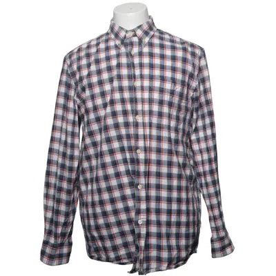 Buttondown-skjorta (Blå, Vit, Röd) från Beretta Bomull