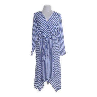 Wrap dress (White, Blue) from Glamorous Viscose, Polyester