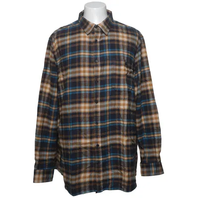 Flanellen overhemd (Blauw, Geel, Wit) van Dressmann Katoen