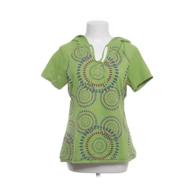 Short sleeve hoodie (Green, Multicolored) from Piero Cotton, Elastane