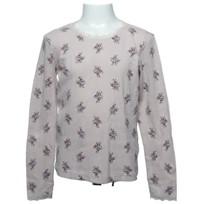 T-shirt à manches longues (Beige, Multicolore) de Noa Noa Coton biologique