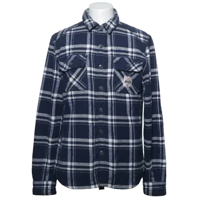 Flannel skjorte (Blå, Hvid) fra Superdry Vintage Bomuld, Polyester