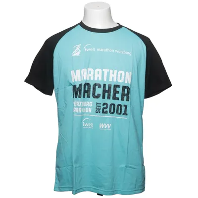 T-shirt (Blue, Black) from Pole Position Cotton