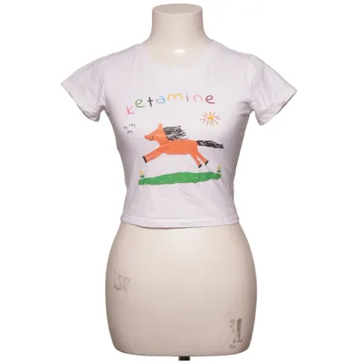 T-shirt (Blanc, Multicolore) de Cherry Kitten Coton, Élasthane