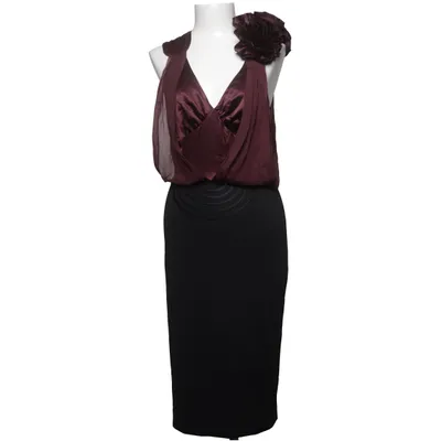 Robe de cocktail (Noir, Violet) de Karen Millen Élasthane, Polyester, Soie, Viscose