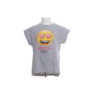 T-shirt (Grå, Flerfärgad) från Emoji Bomull, Polyester