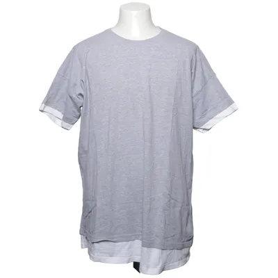 T-shirt (Gray, White) from Def Cotton, Polyester