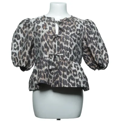 Top (Brown, Black) from Ganni Polyamide, Recycled polyester