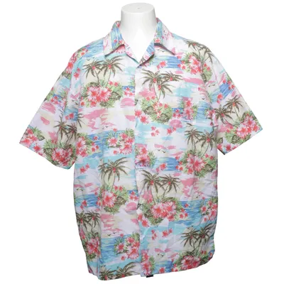 Kortärmad skjorta (Vit, Flerfärgad) från Wicked Costumes Polyester