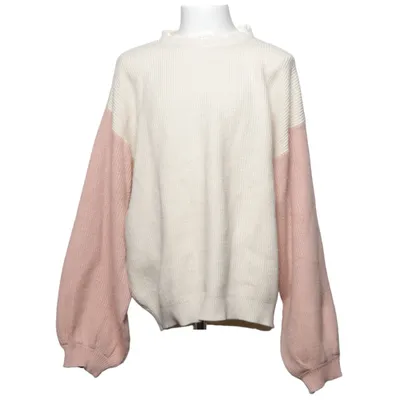 Sweater (Pink, Hvid) fra Vertbaudet Polyamid, Polyester, Viscose