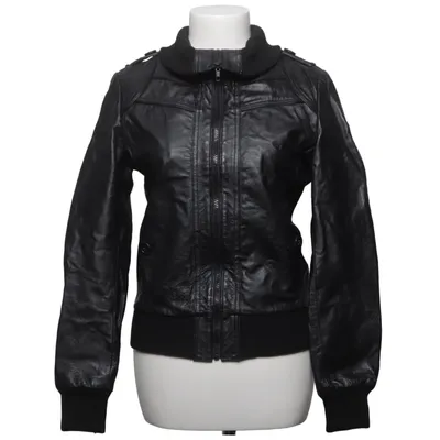 Leren jack (Zwart) Leer
