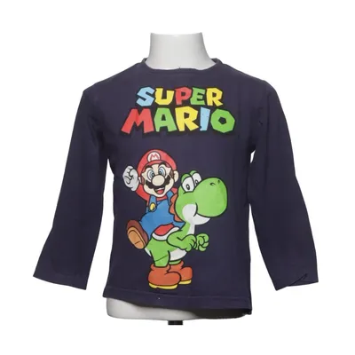 Långärmad t-shirt (Blå, Flerfärgad) från Super Mario