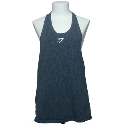 Sports tank top (Blue) from Gymshark Cotton, Elastane