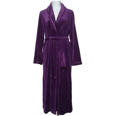 Bathrobe (Purple) from Femilet Cotton, Modal, Polyester