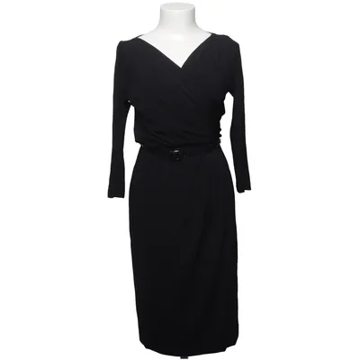 Slå-om-kjole (Sort) fra MaxMara Elastan, Polyamid, Viscose