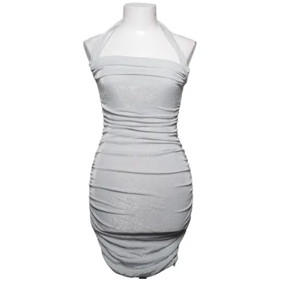 Robe de cocktail (Gris, Argent) de Oh Polly Élasthane, Polyamide, Polyester