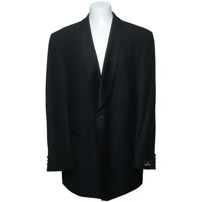 Blazer (Zwart) van Masterhand Viscose, Wol