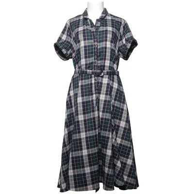 Klänning (Grön, Vit, Svart, Blå) från Collectif Vintage Polyester, Viskos