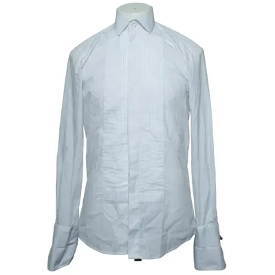 Tuxedo shirt (White) from Dobell Cotton, Polyester