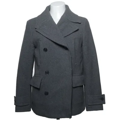 Erwt jas (Grijs) van Mango Man Acryl, Katoen, Polyamide, Polyester, Viscose, Wol