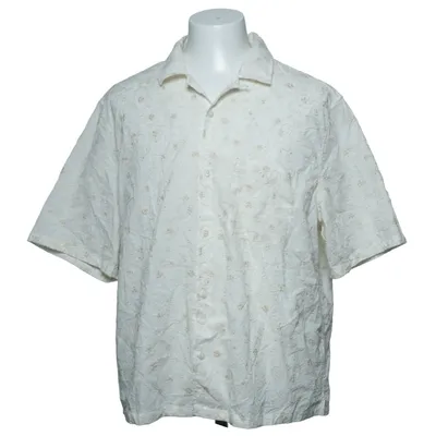 Kurzarmhemd (Weiß, Mehrfarbig) von H&M Baumwolle, Polyester