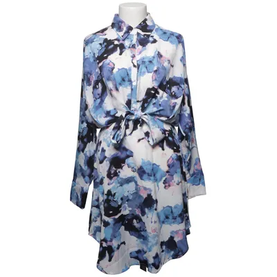 Shirt dress (Blue, White, Black) from Unika Polyester
