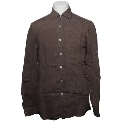 Shirt (Bruin) van Mango Man Linnen