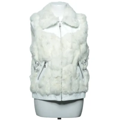 Outdoor vest (Wit) van Hollies Stockholm Polyester, Konijnenbont