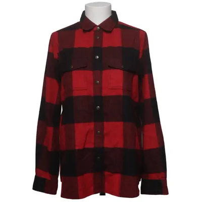 Flanellen overhemd (Rood, Zwart) van Fjällräven Polyester, Wol
