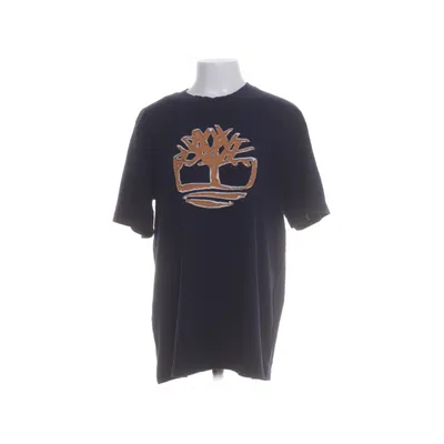 T-shirt (Blauw) van Timberland Katoen, Elastaan