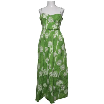 Maxi jurk (Groen, Wit) van Zara Katoen