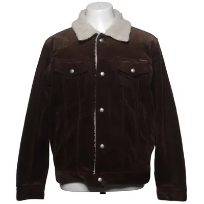 Fodrad jeansjacka (Brun, Vit) från Nudie Jeans Akryl, Bomull, Polyester
