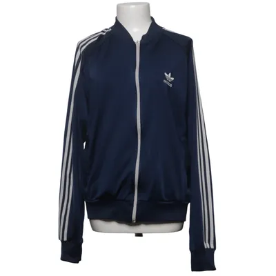 Träningsjacka (Blå, Vit) från Adidas Originals Bomull, Elastan