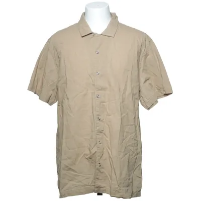 Chemise à manches courtes (Beige) de Brave Soul Coton, Lin
