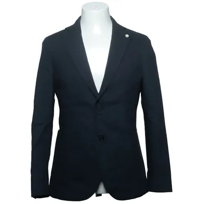 Blazer (Blauw) van Cavaliere Katoen, Viscose