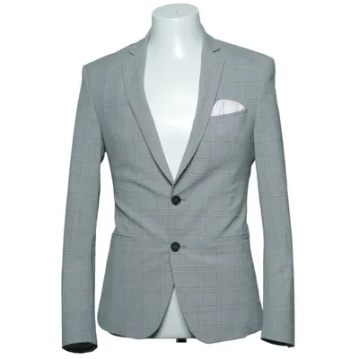 Blazer (Gris) de Zara Man Élasthane, Polyester