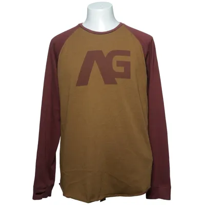 T-shirt à manches longues (Marron, Rouge) de Analog Coton, Polyester