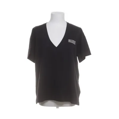 T-shirt (Svart) från Ganni Återvunnen bomull, Återvunnen polyester