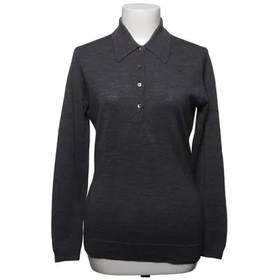 Rugby Shirt (Grau) von John Smedley Wolle