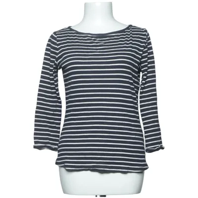 Langærmet t-shirt (Blå, Hvid) fra EDC by ESPRIT Bomuld, Elastan