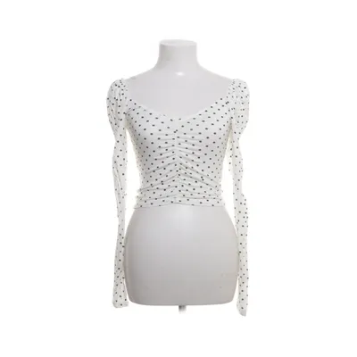 Crop top (Vit, Svart) från ASOS Design Elastan, Viskos