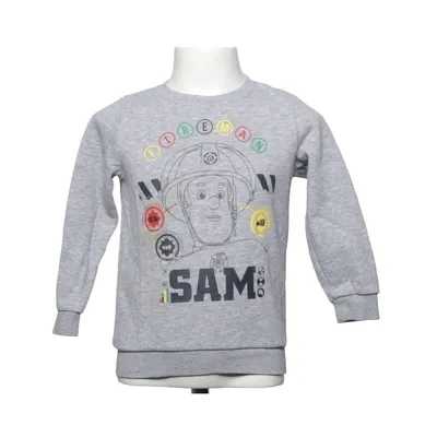 Collegetröja (Grå) från Fireman Sam Bomull, Polyester, Viskos