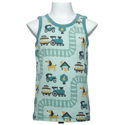 Tank Top (Green, Multicolored) from Maxomorra Cotton, Elastane