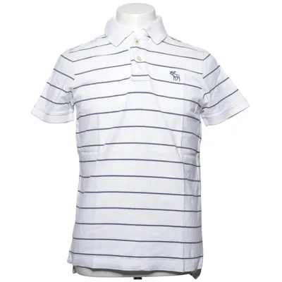 Pikétröja (Vit, Blå) från Abercrombie & Fitch Bomull