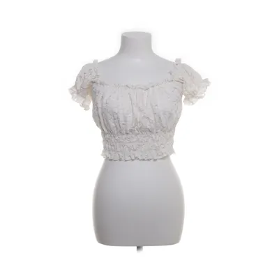 Crop top (Wit) van Gina Tricot Elastaan, Polyamide